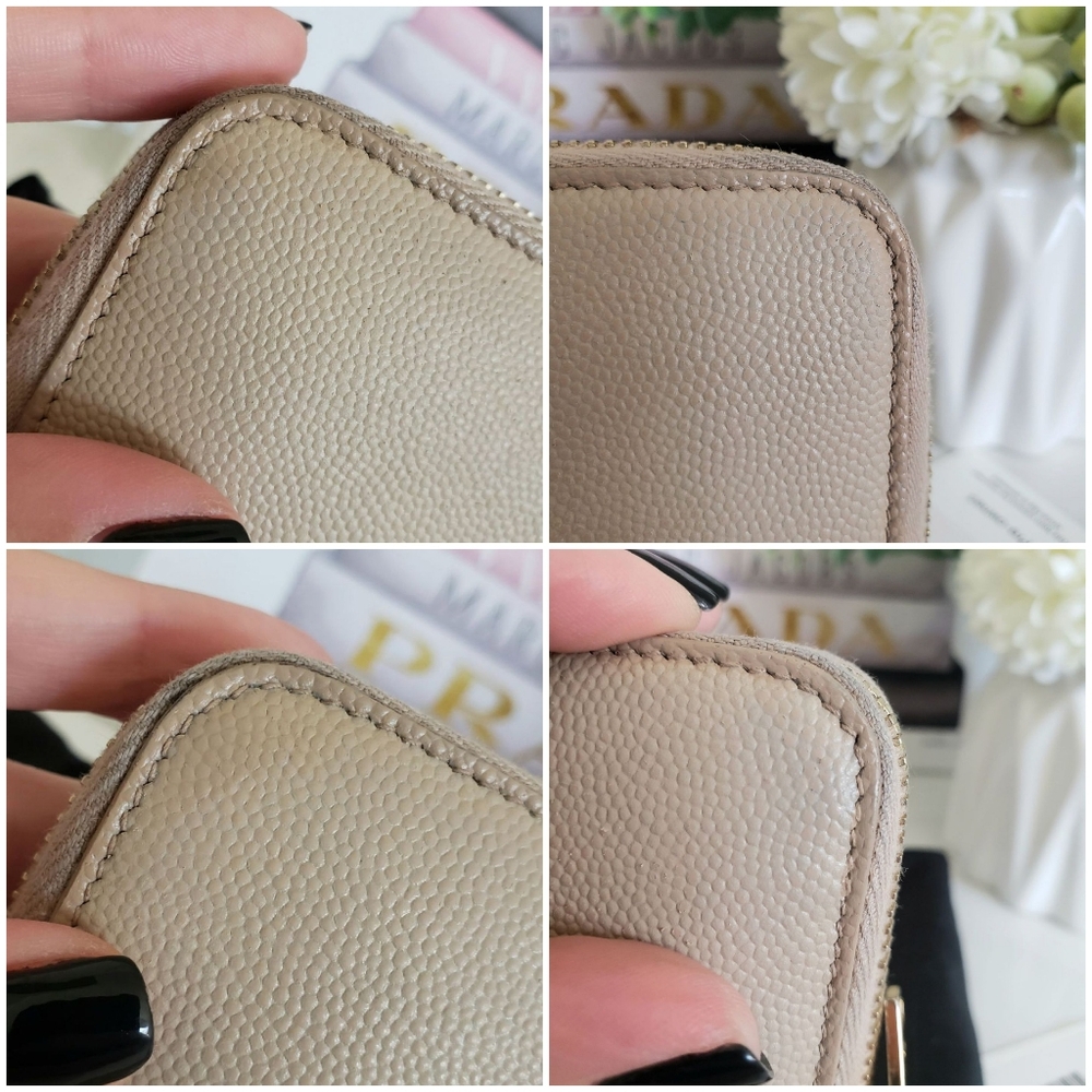 *SOLD* Authentic Pre-owned Saint Laurent Grain De Poudre Zip Around Long Wallet - Picture 9 of 16